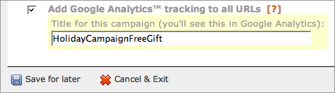Screenshot - google analytics integrated with MailChimp
