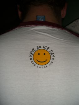 Red Lodge Hockey T-shirt back