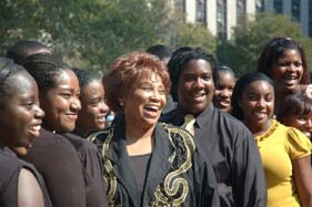 Vy Higginsen and Gospel for Teens Students