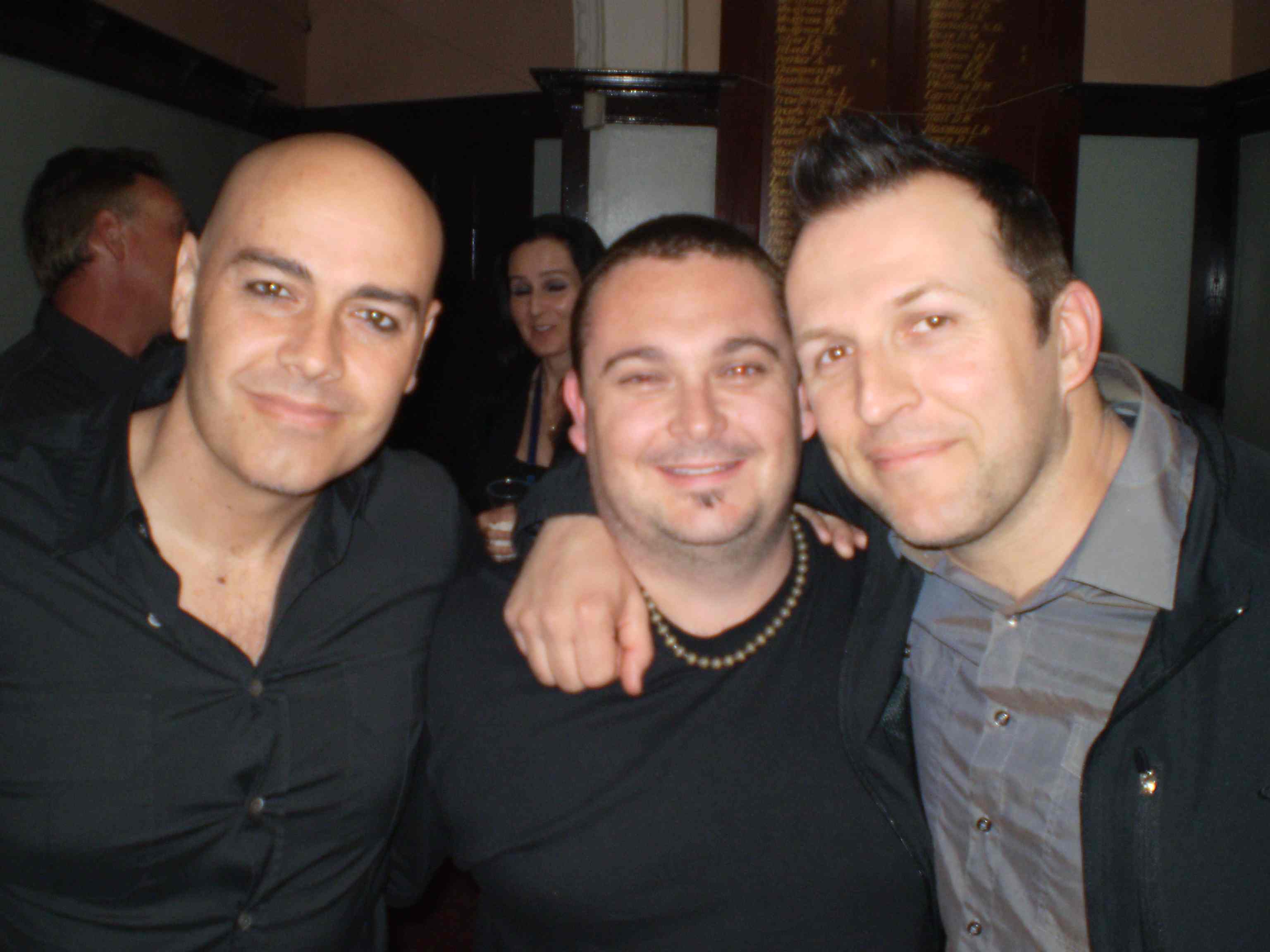 Matt with Newsboys - Peter Furler and Paul Colman