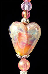 Boro Heart Key Chain