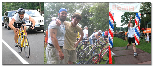 Avi and Tahl Ride, Bike, and Swim