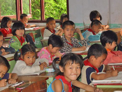 Sichuan school children