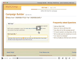 Video - RSS campaigns in MailChimp