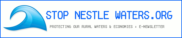 The StopNestleWaters.org e-Newsletter