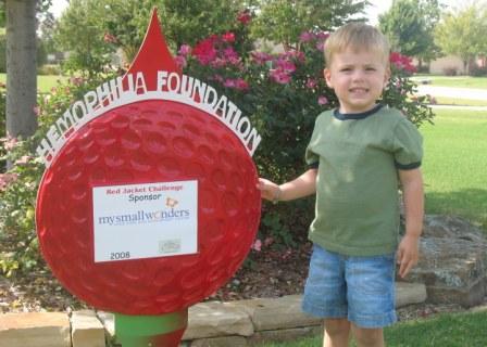 Evan next to the MSW sponsored hole