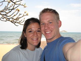 Matt and Rachel at Lake Malawi