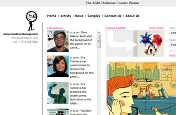Screenshot of the new AGM site