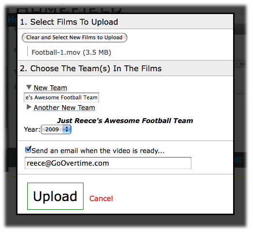 Email Notice Screenshot