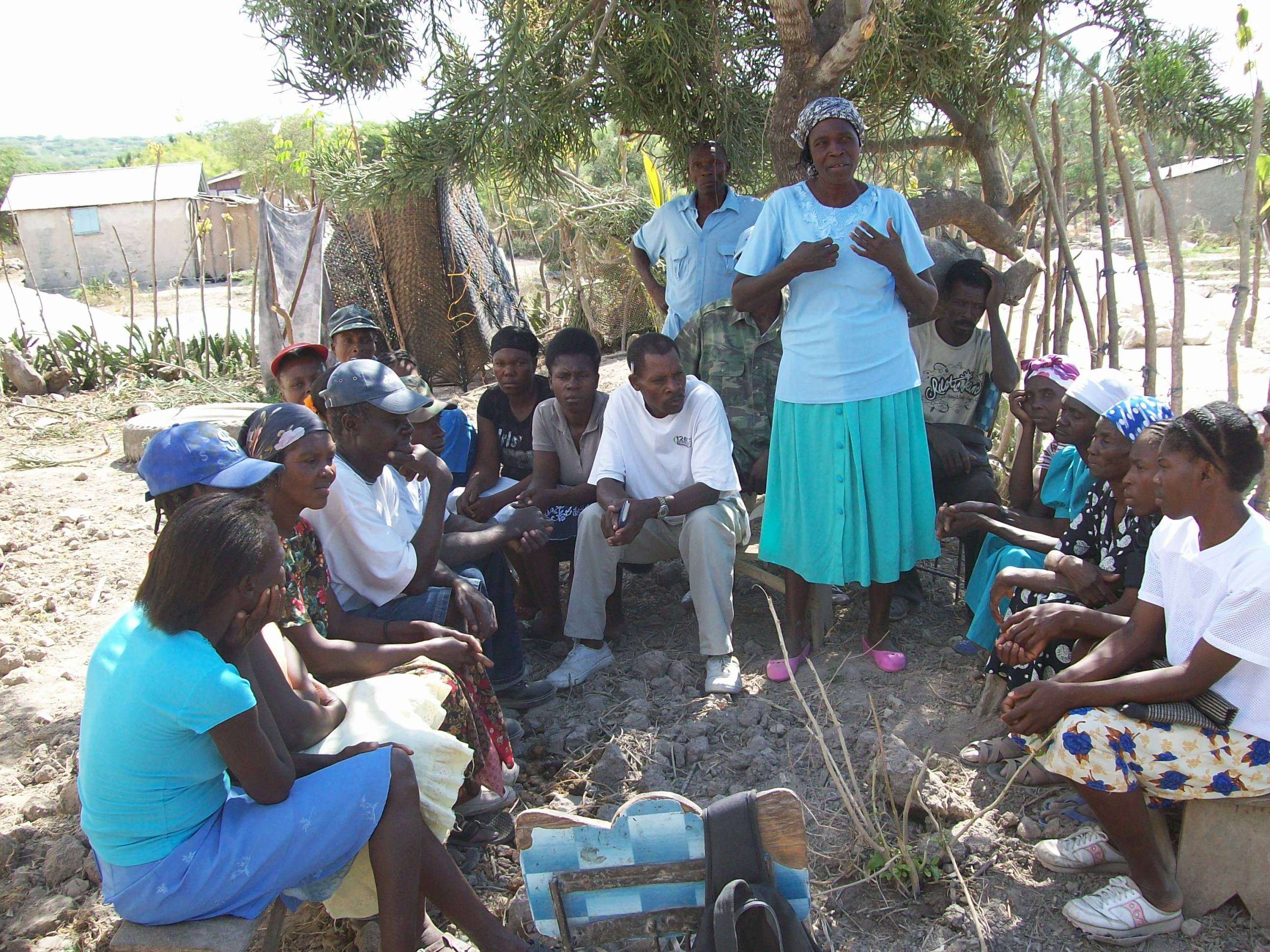 Elise Supreme Speaking in Williamson, Haiti