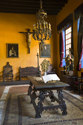 MEX201KK 001 001-Interior of Spanish Colonial home at the Museo Ex Hacienda San Gabriel de Barrera, a restored old hacienda featuring furniture and art from the 18th and 19th centuries, Guanajuato, Mexico